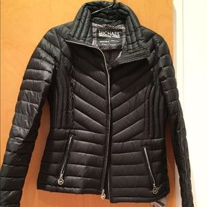 Michael Kors Packable Down Fitted Coat